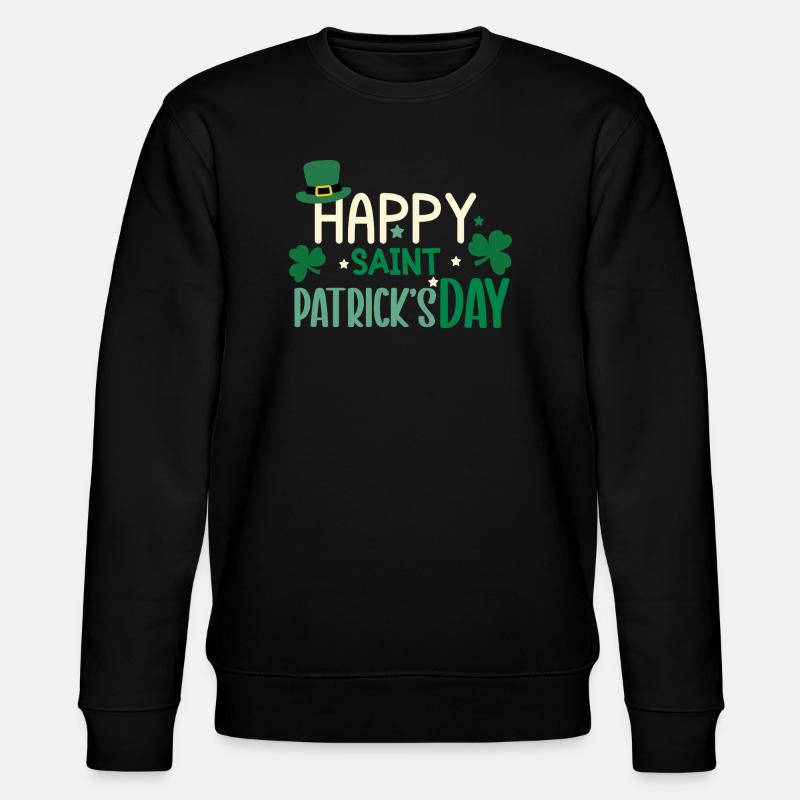 Joyeuse journée de la Saint-Patrick - Sweat bio CHANGER Stanley/Stella Unisexe - noir