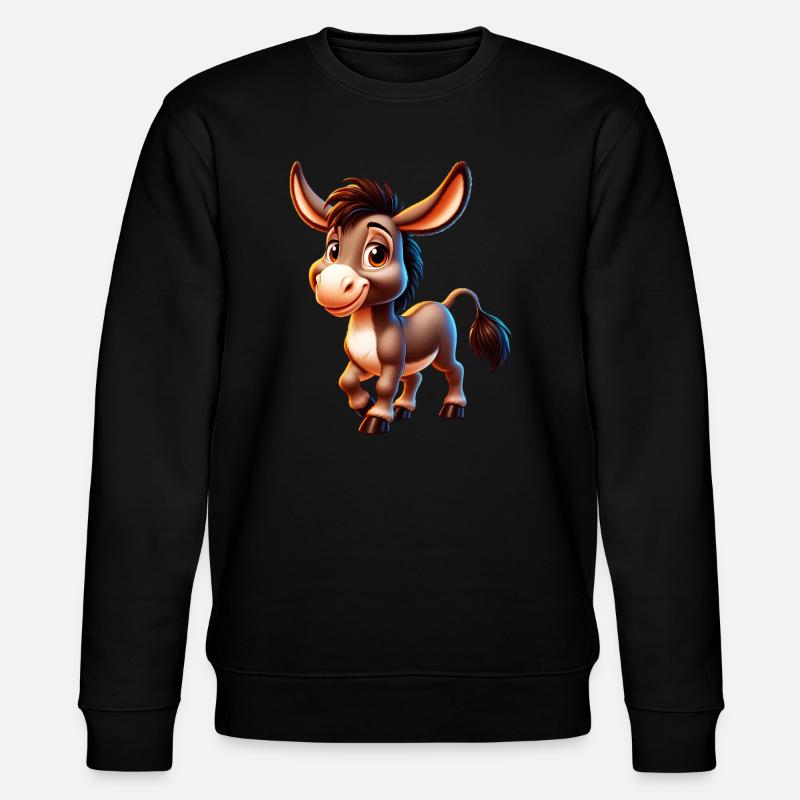 Esel-Maultier - Stanley/Stella Unisex Bio-Sweatshirt CHANGER  - Schwarz