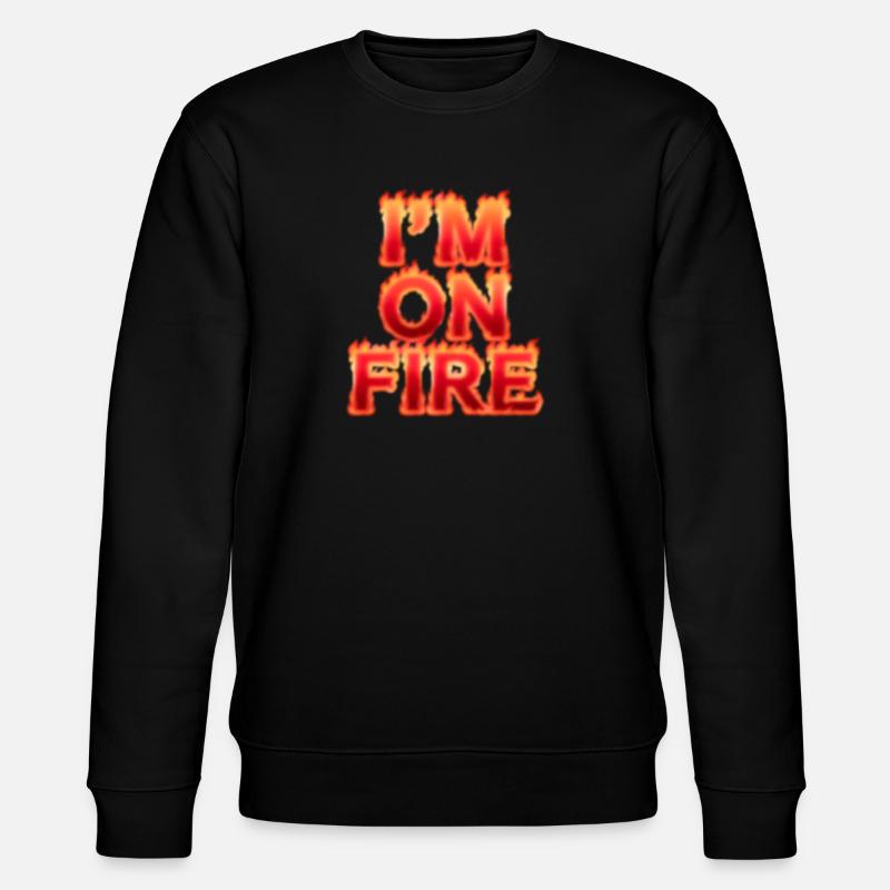 Im on fire - Stanley/Stella Unisex Bio-Sweatshirt CHANGER  - Schwarz