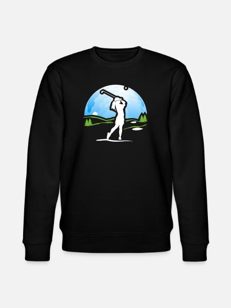 Golfer Golf Golf Shirt Gift - Stanley/Stella CHANGER Unisex Organic Sweatshirt - black