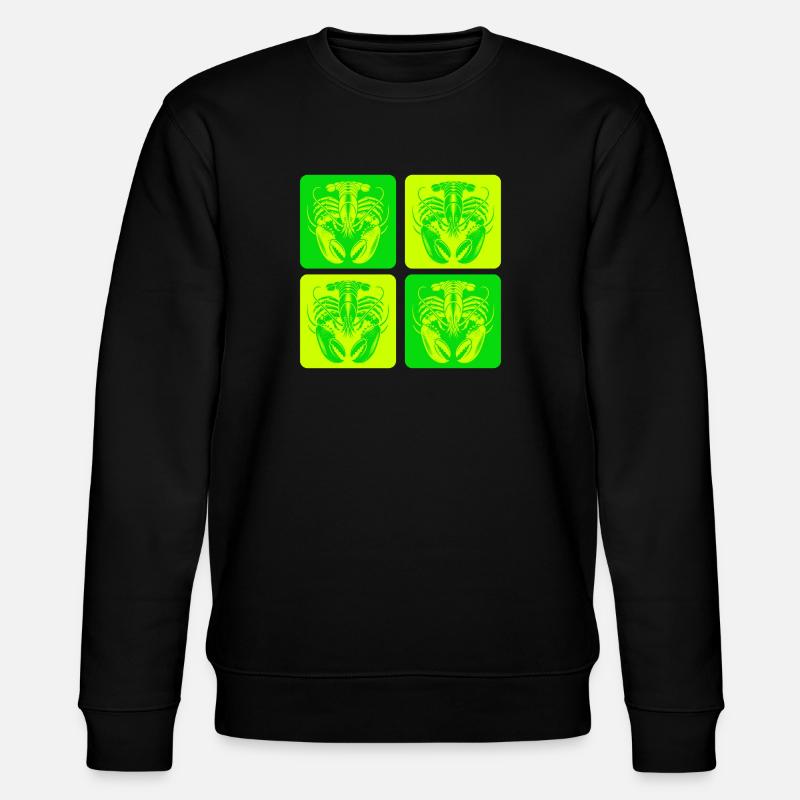 Hummer – Symbol des Meeres - Stanley/Stella Unisex Bio-Sweatshirt CHANGER  - Schwarz