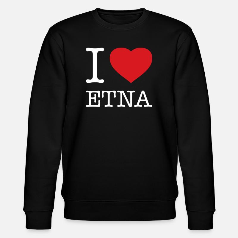 I LOVE ETNA - Stanley/Stella Unisex Bio-Sweatshirt CHANGER  - Schwarz