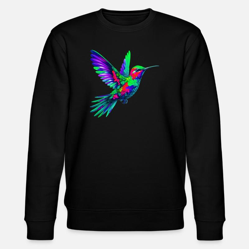 Kolibri - Stanley/Stella Unisex Bio-Sweatshirt CHANGER  - Schwarz