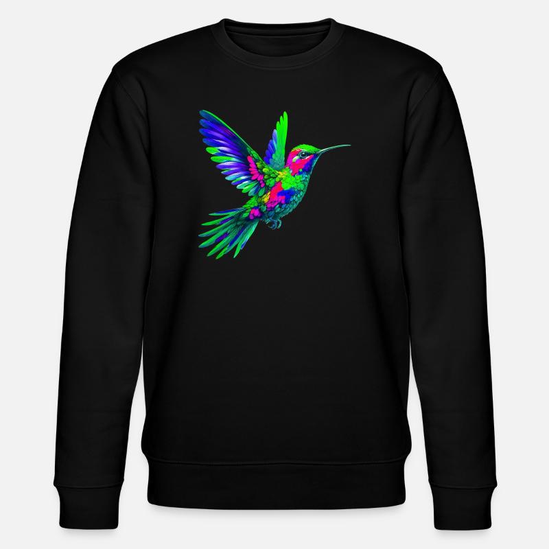 Kolibri - Stanley/Stella Unisex Bio-Sweatshirt CHANGER  - Schwarz