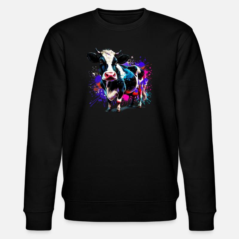 Vache - Sweat bio CHANGER Stanley/Stella Unisexe - noir
