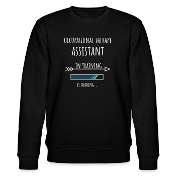 Occupational Therapy Assistant in Ausbildung Beruf - Stanley/Stella Unisex Bio-Sweatshirt CHANGER  - Schwarz - Vorne - Nik (191cm) & Marisol (170cm)