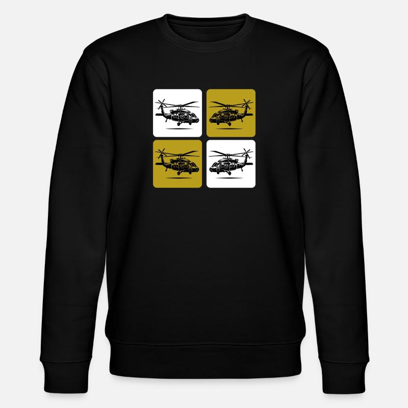 Army Hubschrauber – Militär - Stanley/Stella Unisex Bio-Sweatshirt CHANGER - Schwarz