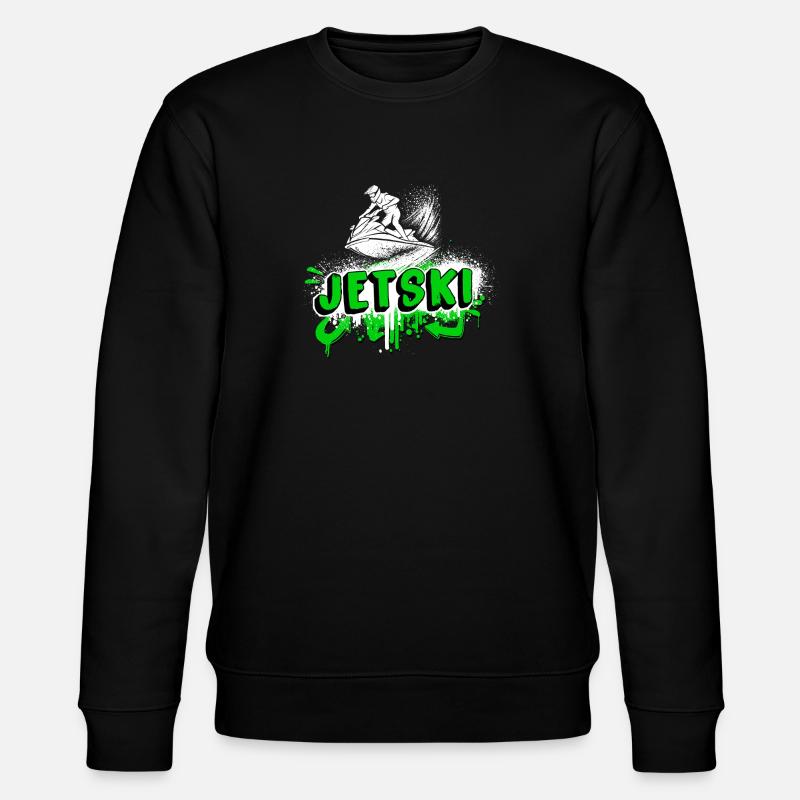 Jetski Graffiti – Splash and Ride - Stanley/Stella Unisex Bio-Sweatshirt CHANGER  - Schwarz