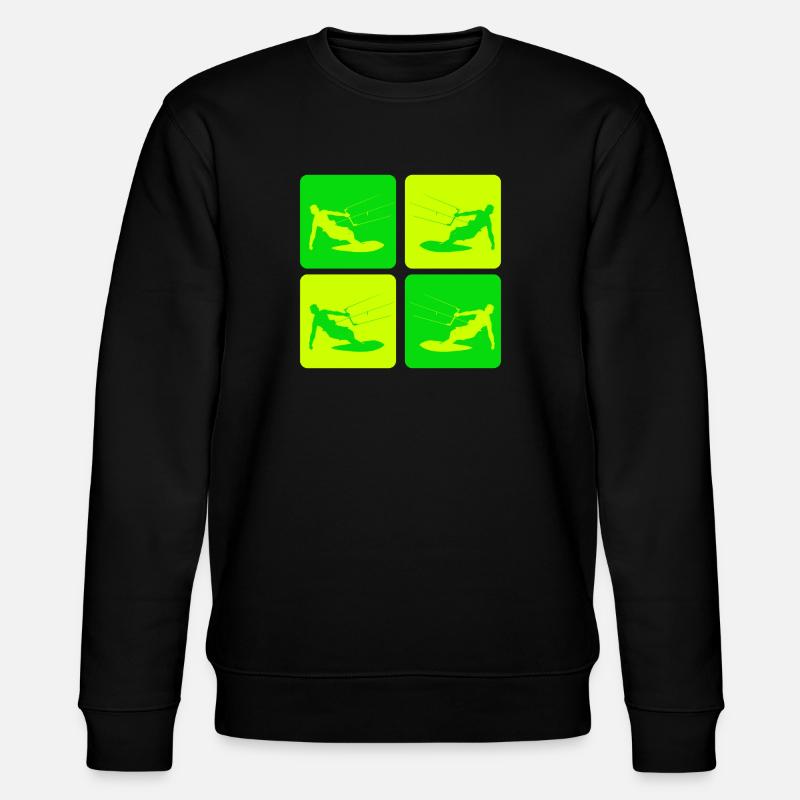 Kitesurfen Pop Art Style - Stanley/Stella Unisex Bio-Sweatshirt CHANGER - Schwarz