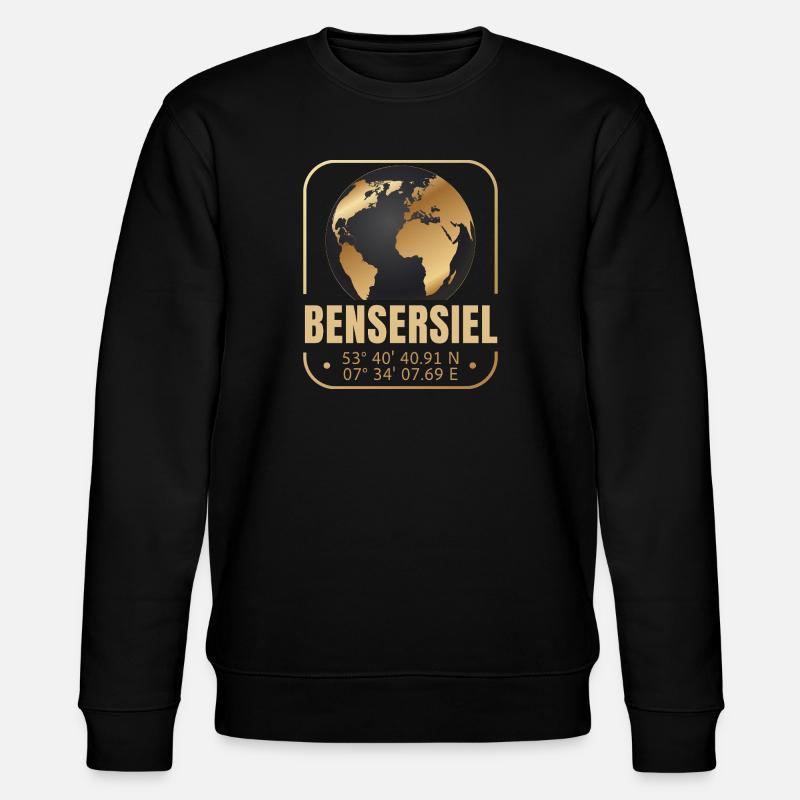 Bensersiel - Stanley/Stella Unisex Bio-Sweatshirt CHANGER  - Schwarz