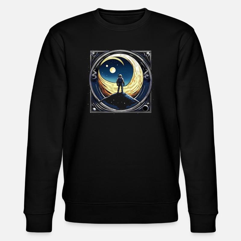 Space_01 - Stanley/Stella Unisex Bio-Sweatshirt CHANGER  - Schwarz