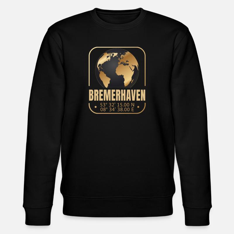 Bremerhaven - Stanley/Stella Unisex Bio-Sweatshirt CHANGER  - Schwarz