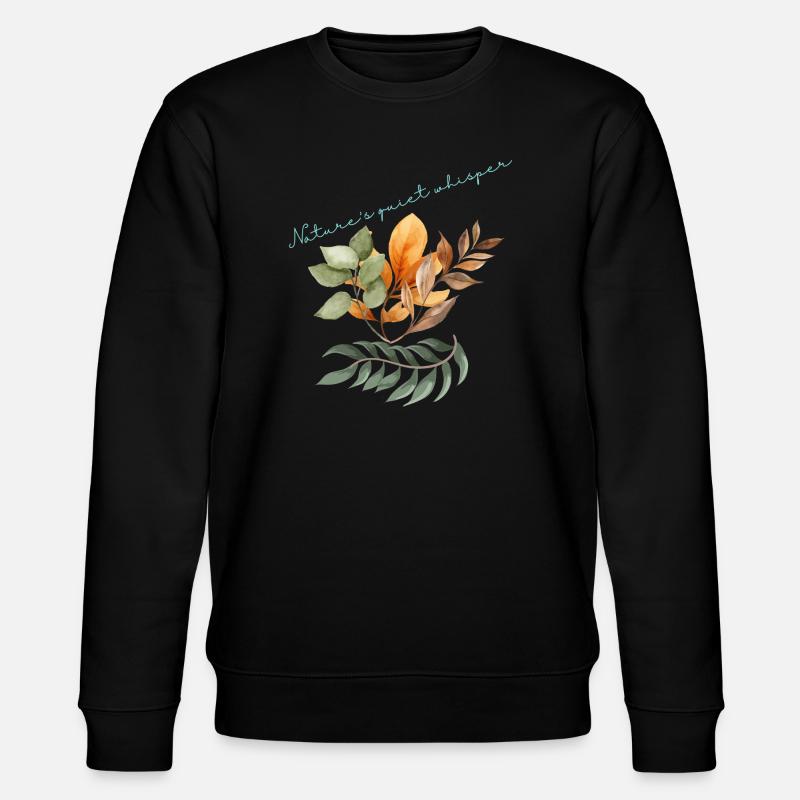 Nature Whisper - Stanley/Stella Unisex Bio-Sweatshirt CHANGER  - Schwarz
