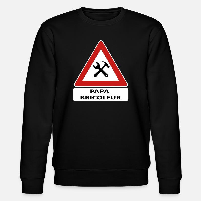 Papa bricoleur - Sweat bio CHANGER Stanley/Stella Unisexe - noir