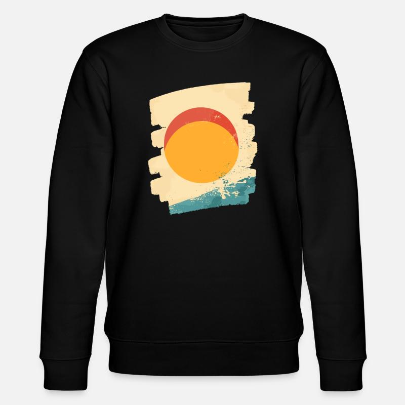 Sommer Sonne - Stanley/Stella Unisex Bio-Sweatshirt CHANGER  - Schwarz