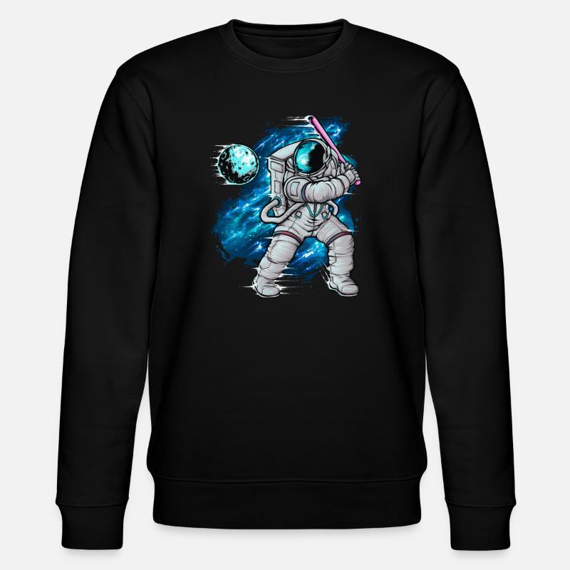 Baseball Astronaut - Stanley/Stella Unisex Bio-Sweatshirt CHANGER  - Schwarz