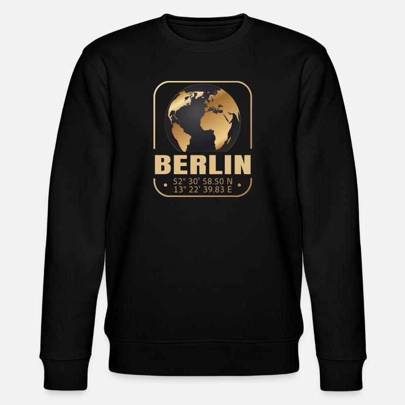 Berlin - Stanley/Stella Unisex Bio-Sweatshirt CHANGER  - Schwarz