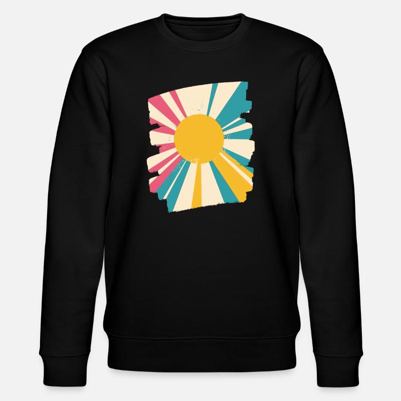Sommer Sonne - Stanley/Stella Unisex Bio-Sweatshirt CHANGER  - Schwarz