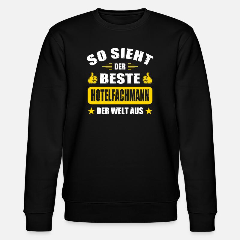 Hotelfachmann Abschluss Geschenke Abschied - Stanley/Stella Unisex Bio-Sweatshirt CHANGER  - Schwarz
