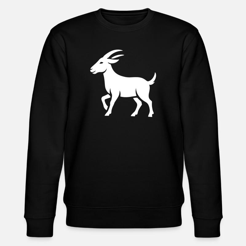 Geißbock - Stanley/Stella Unisex Bio-Sweatshirt CHANGER  - Schwarz