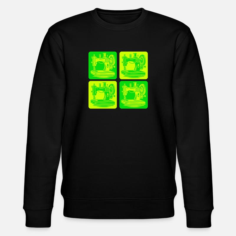 Sewing Machine Design - Stanley/Stella CHANGER Unisex Organic Sweatshirt - black