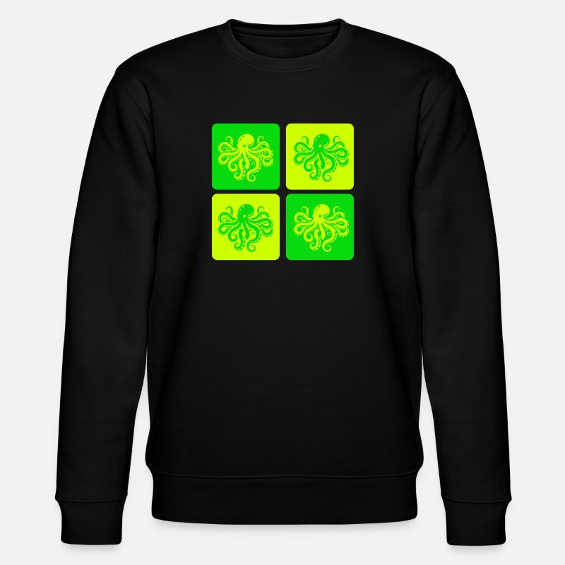 Pop Octopus – Style marin - Sweat bio CHANGER Stanley/Stella Unisexe - noir