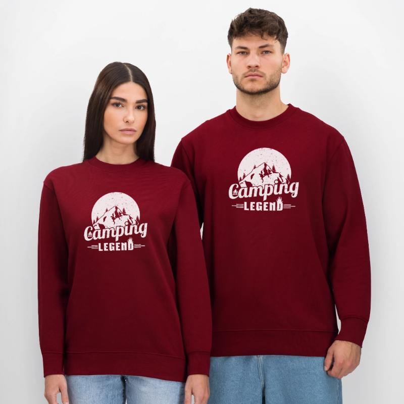 Mountain Camping Legend Design Stanley/Stella CHANGER Unisex Organic Sweatshirt