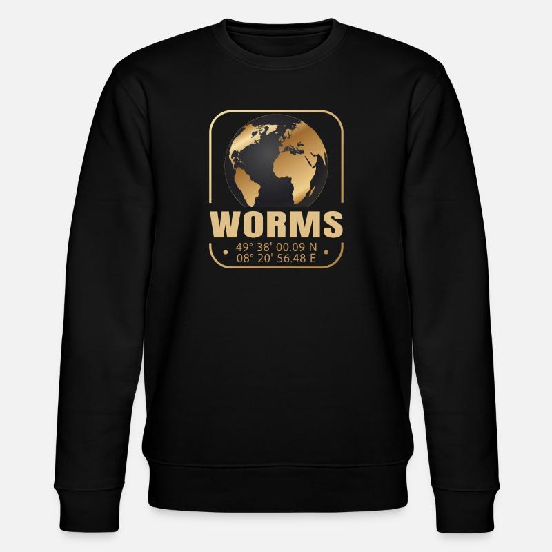Worms - Stanley/Stella Unisex Bio-Sweatshirt CHANGER  - Schwarz