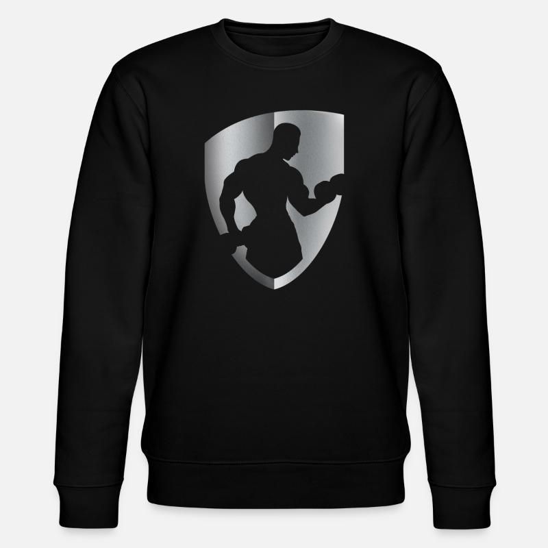 FITNESS silber - Stanley/Stella Unisex Bio-Sweatshirt CHANGER  - Schwarz