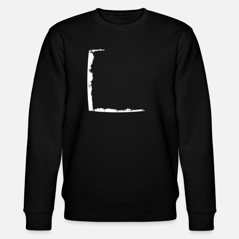 Half frame dirty white - Stanley/Stella CHANGER Unisex Organic Sweatshirt - black