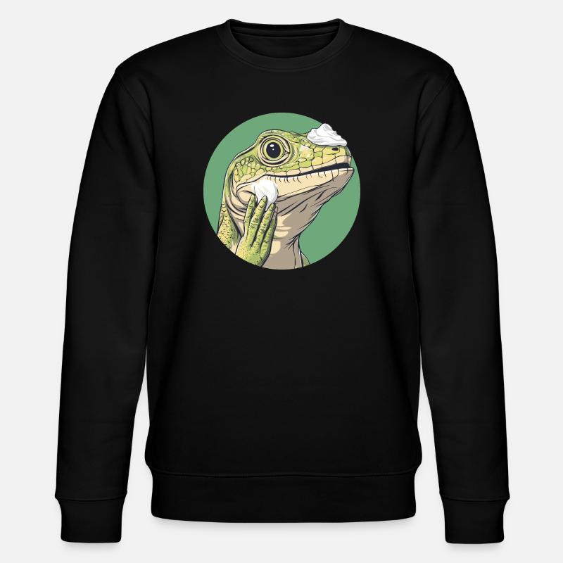 Lizard shaving – smoother than ever! - Stanley/Stella CHANGER Unisex Organic Sweatshirt - black