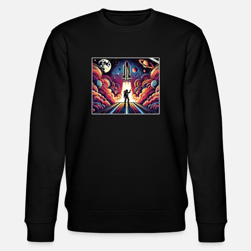 Conception de mission spatiale d’astronaute - Sweat bio CHANGER Stanley/Stella Unisexe - noir