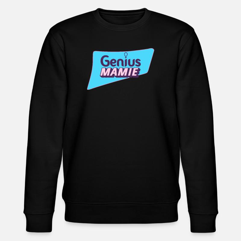 Geniale Oma - Stanley/Stella Unisex Bio-Sweatshirt CHANGER  - Schwarz