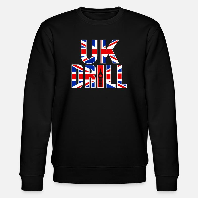 UK DRILL - Sweat bio CHANGER Stanley/Stella Unisexe - noir