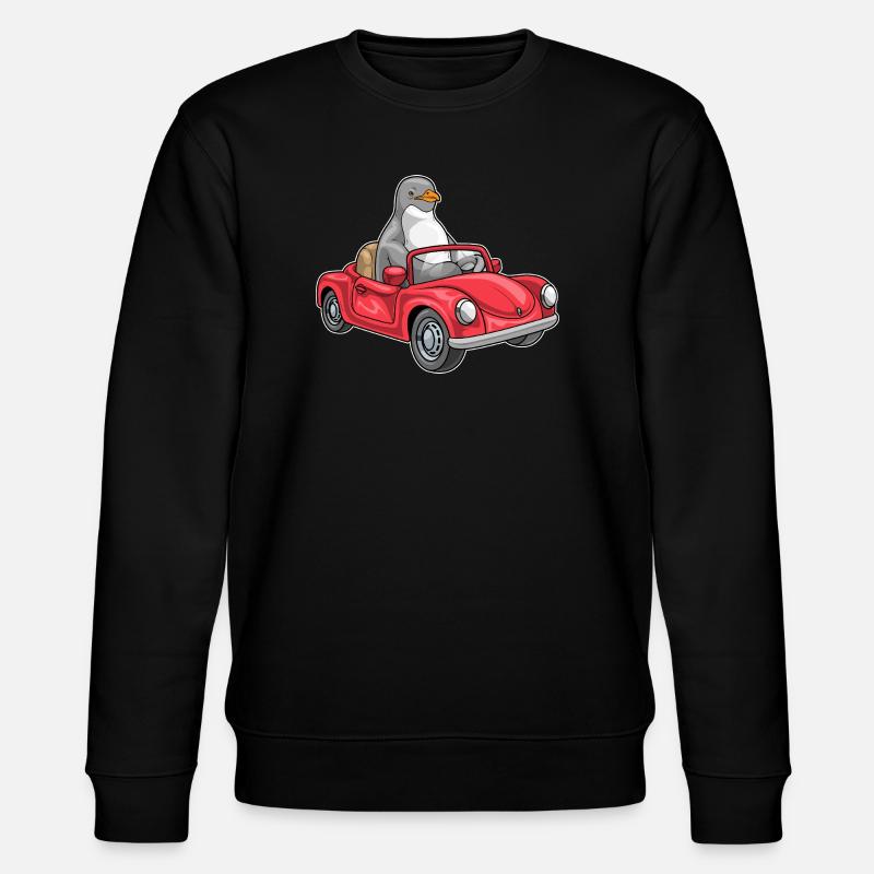 Pinguin Auto - Stanley/Stella Unisex Bio-Sweatshirt CHANGER  - Schwarz