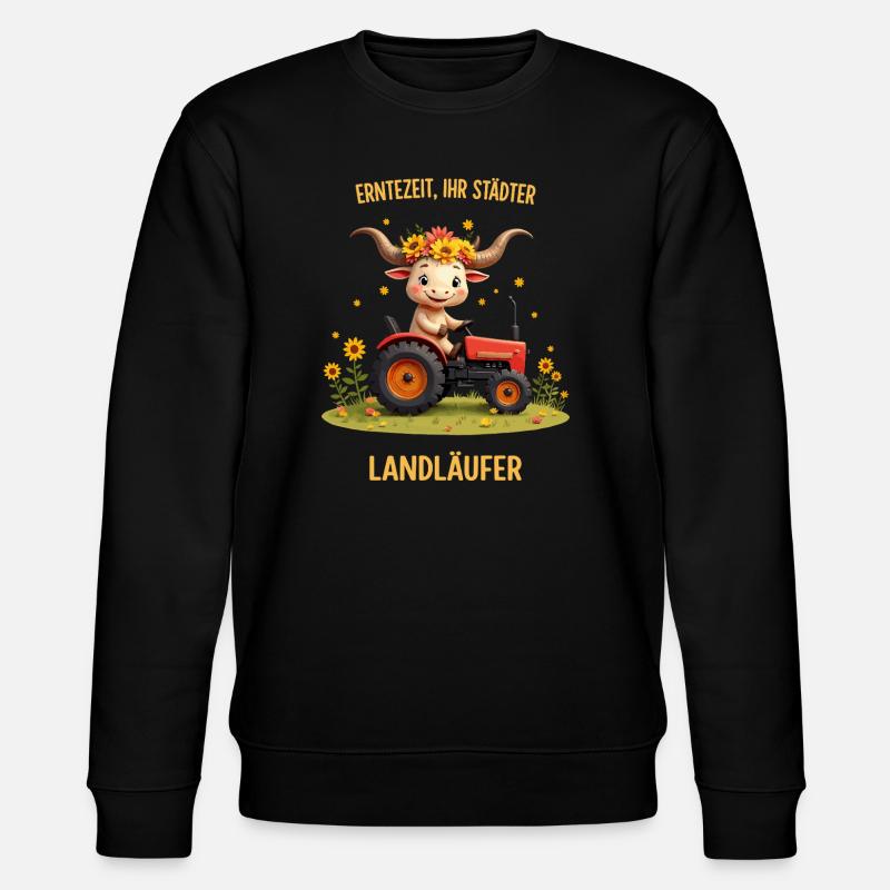 Erntezeit Landläufer - Stanley/Stella Unisex Bio-Sweatshirt CHANGER  - Schwarz
