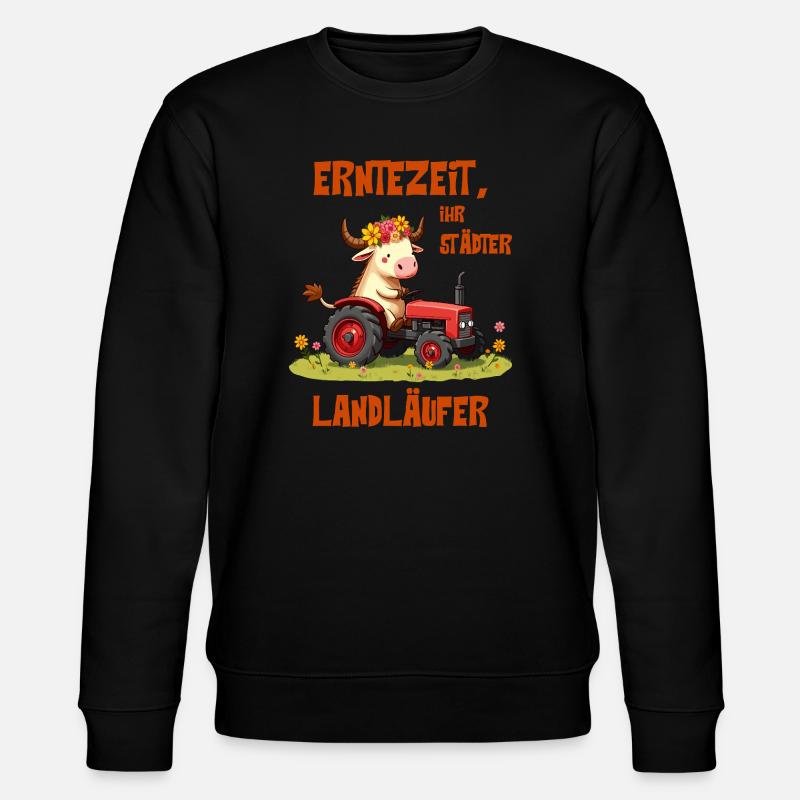 Erntezeit Landläufer - Stanley/Stella Unisex Bio-Sweatshirt CHANGER - Schwarz