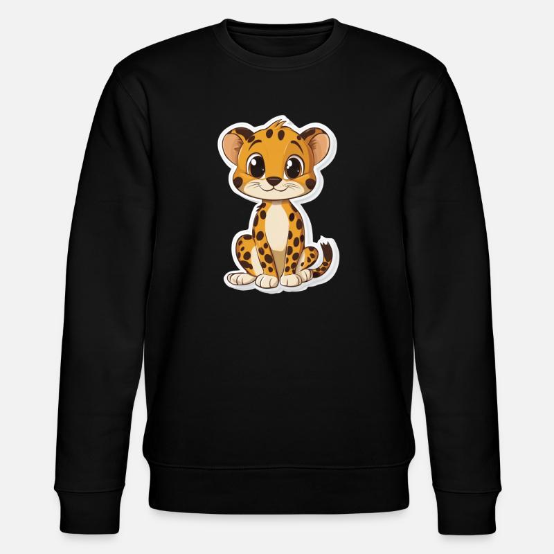 Guépard mignon - Sweat bio CHANGER Stanley/Stella Unisexe - noir