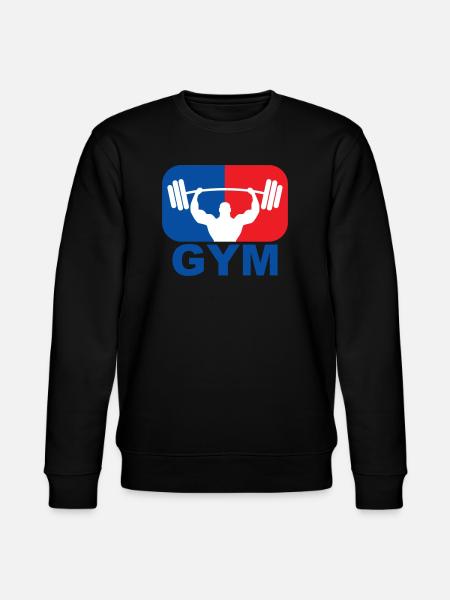 GYM Bodybuilding Weight - Stanley/Stella CHANGER Unisex Organic Sweatshirt - black