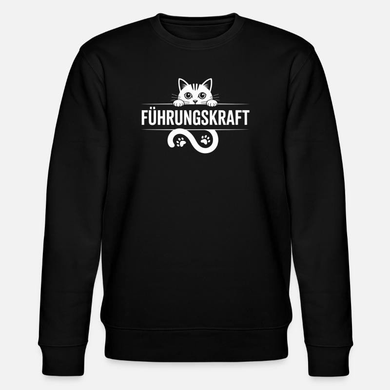 Motif de chat Executive Design - Sweat bio CHANGER Stanley/Stella Unisexe - noir