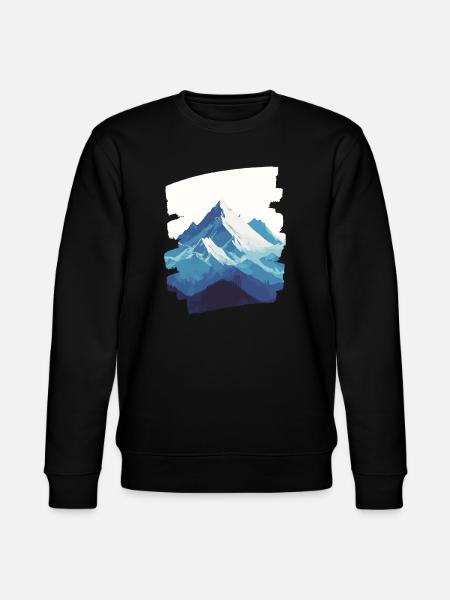 Mountains Climbing Climbers Hiking - Stanley/Stella CHANGER Unisex Organic Sweatshirt - black