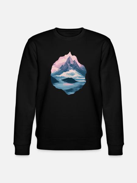 Berge Klettern Kletterer Wandern - Stanley/Stella Unisex Bio-Sweatshirt CHANGER  - Schwarz