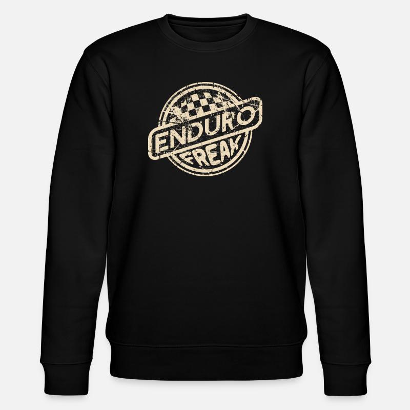 Enduro-Freak | Retro-Design - Stanley/Stella Unisex Bio-Sweatshirt CHANGER  - Schwarz