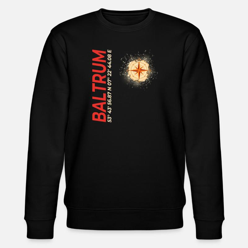 Baltrum - Stanley/Stella Unisex Bio-Sweatshirt CHANGER  - Schwarz