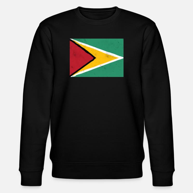 Drapeau du Guyana – Énergie dynamique - Sweat bio CHANGER Stanley/Stella Unisexe - noir