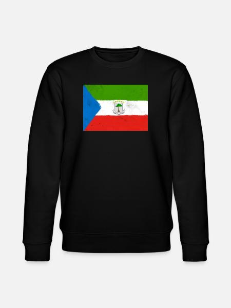 Flag of Equatorial Guinea - Stanley/Stella CHANGER Unisex Organic Sweatshirt - black