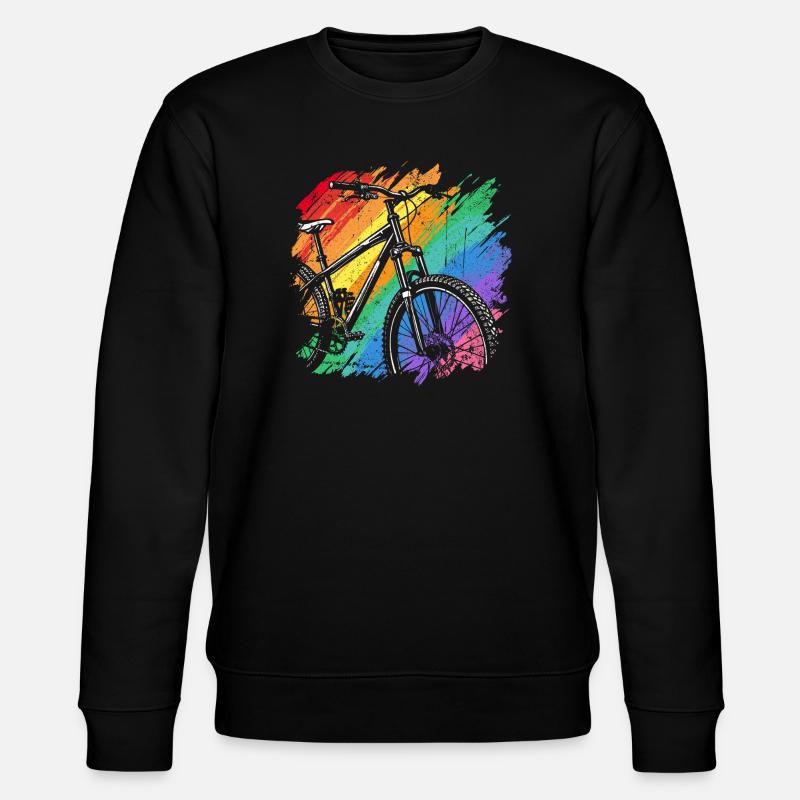 Impression d’art de vélo vibrant - Sweat bio CHANGER Stanley/Stella Unisexe - noir