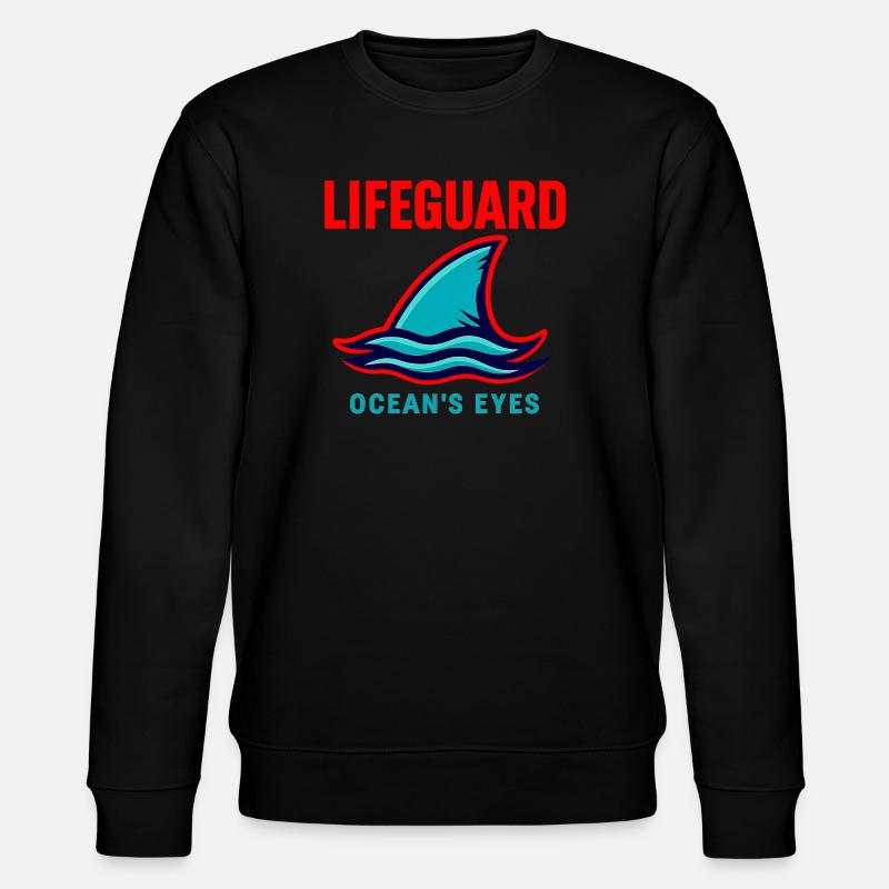 Rettungsschwimmer-Hemd Ocean Eyes - Stanley/Stella Unisex Bio-Sweatshirt CHANGER  - Schwarz