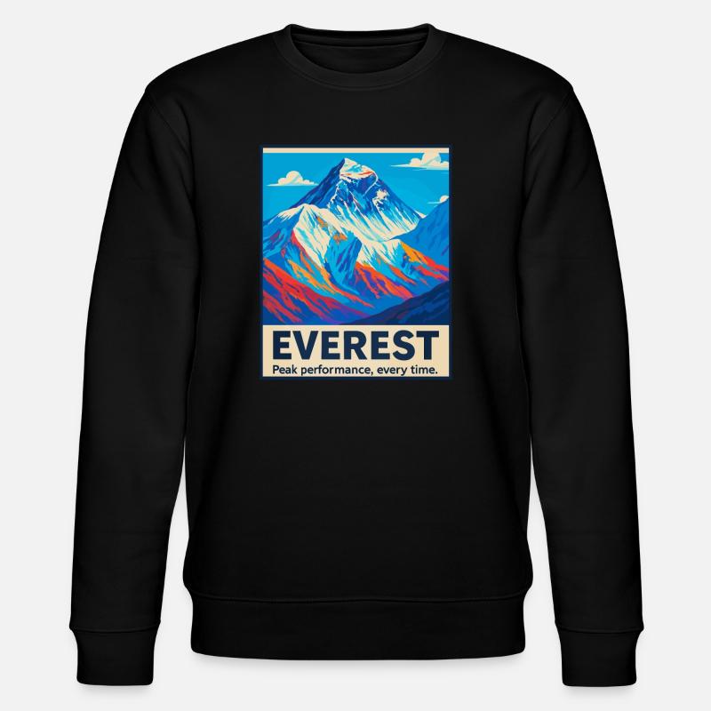 Everest – Peak Performance - Stanley/Stella CHANGER Unisex Organic Sweatshirt - black
