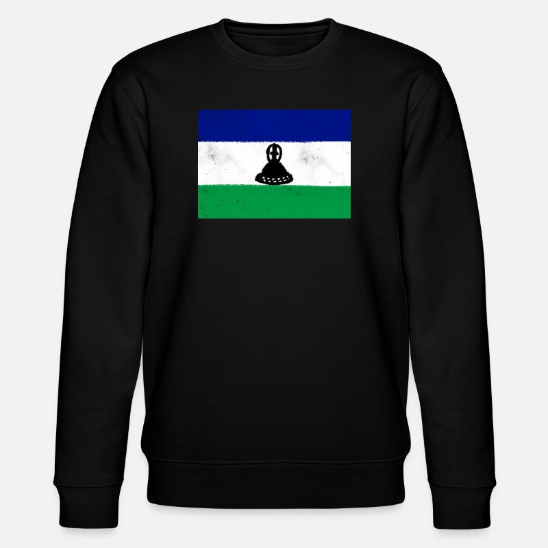 Drapeau du Lesotho - Sweat bio CHANGER Stanley/Stella Unisexe - noir